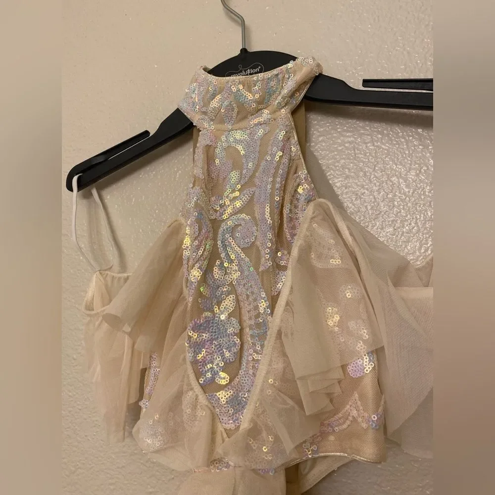 Tenth House solo Dance costume lyrical dress ivory white HALO IVORY TH23103 PA